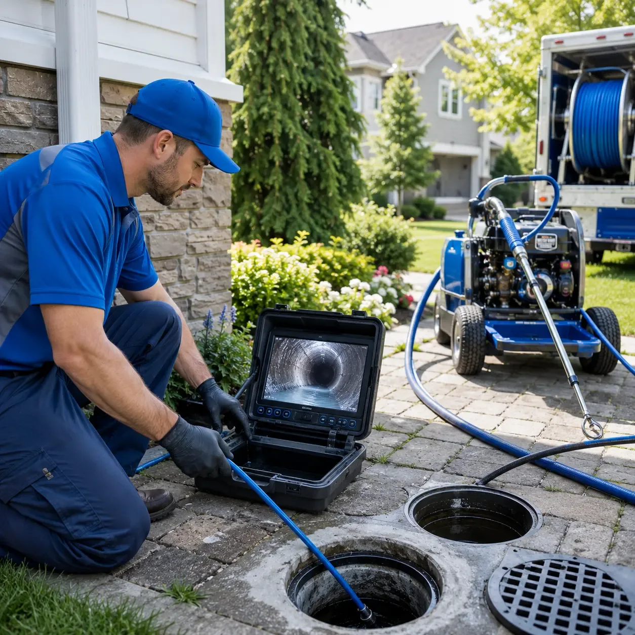 Outdoor drain cleaning professionals serving Honey Grove, TX